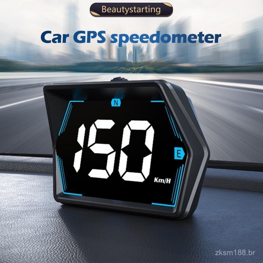 Display Head-Up (HUD) para Carro, Velocímetro Digital, Velocímetro GPS, Exibição de Quilômetros/hora e Milhas/hora, Inte