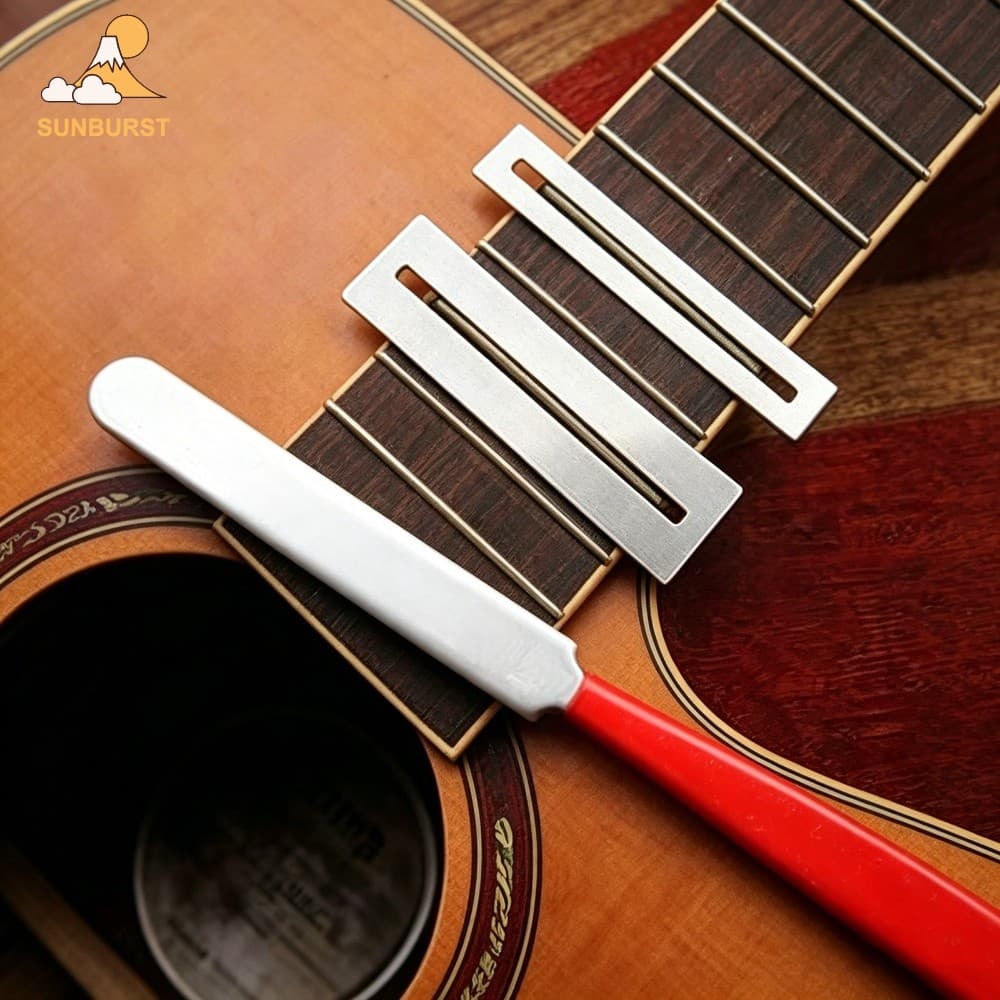 [Sunburst1 . br] Kit De Ferramentas Luthier Para Guitarra Com Tapete De Trabalho Estação , Músico , Entusiasta , Guitarr