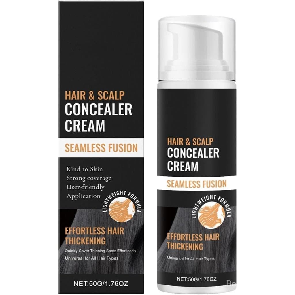 Corretor de Cabelo e Couro Cabeludo Seamless Fusion, Maquiagem Leve para Espessamento Capilar, Alta Cobertura para
