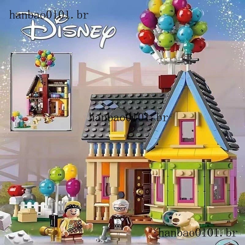 Disney100 anos Flying House compatível lego friends city menina Crianças brinquedos educativos blocos de construç