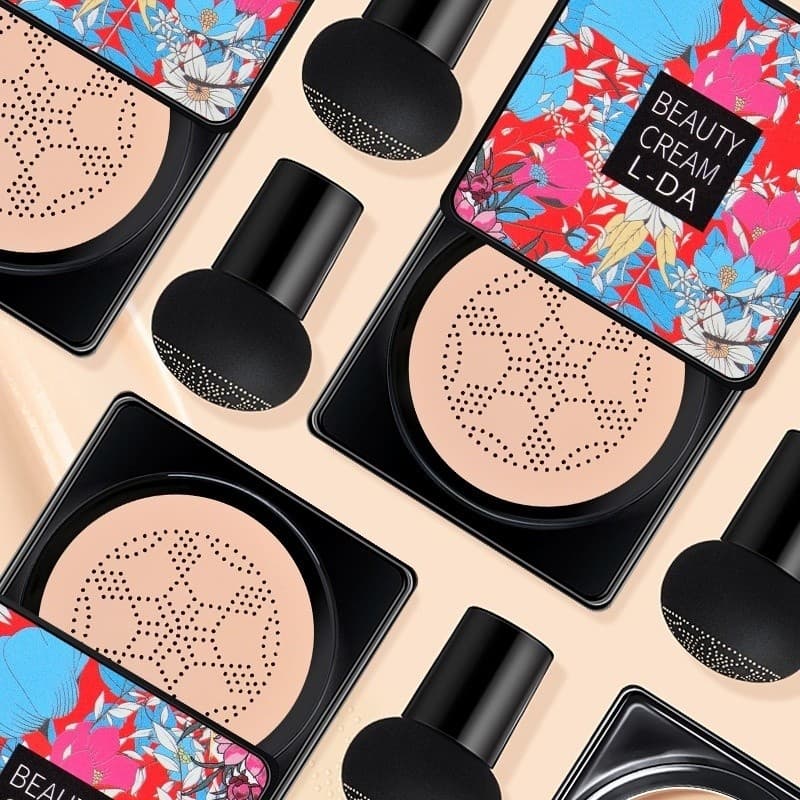 BB Cream/Base/Corretivo com Esponja com Formato de Cogumelo / Base Clareador Maquiagem Creme Clareador Cor