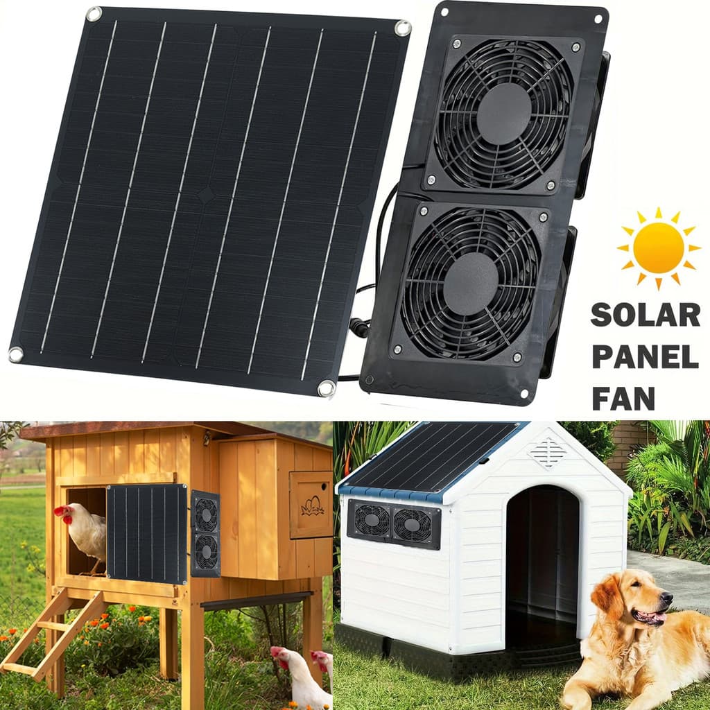 Fornecimento exclusivo transfronteiriço 25W Exaustor Solar adequado para casa de frango, canil, ventilador fotovoltaico