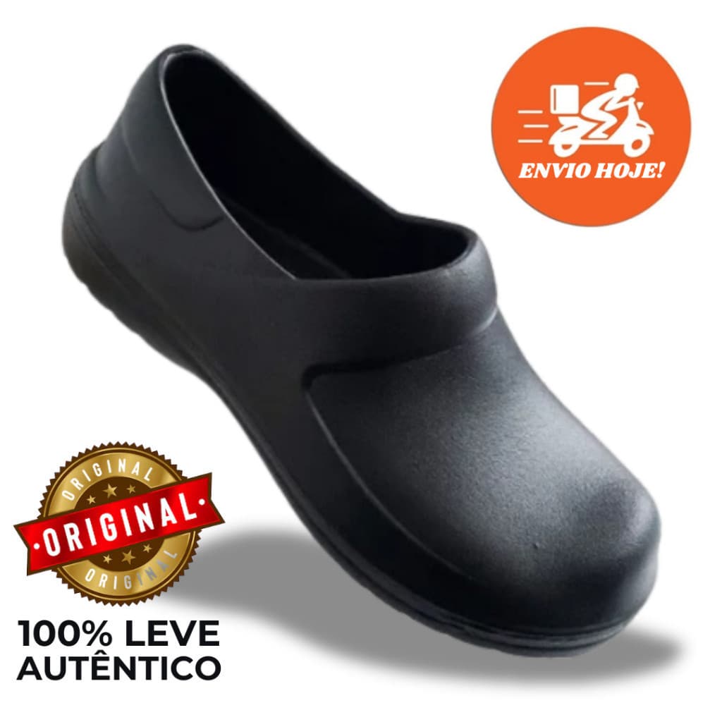 Sapato fechado EPI 100% autêntico Super Leve Enfermeiro, Médico, Cozinheira, Copeira, Açougueiro, Area da Saude