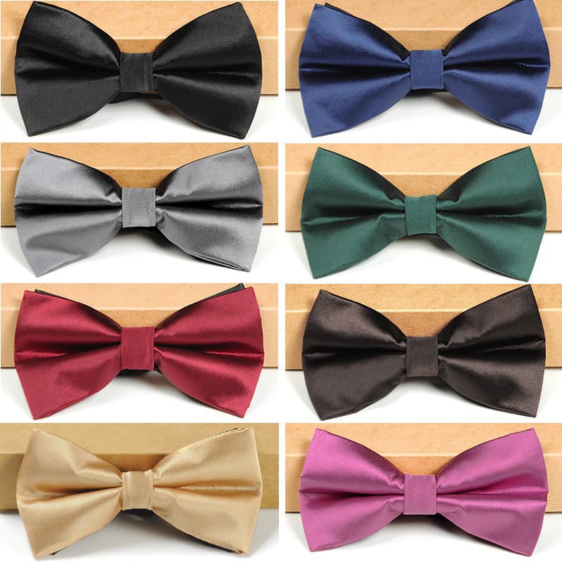 Terno Formal masculino versão coreana cor sólida gravata borboleta borgonha noivo padrinhos casamento gravata borboleta