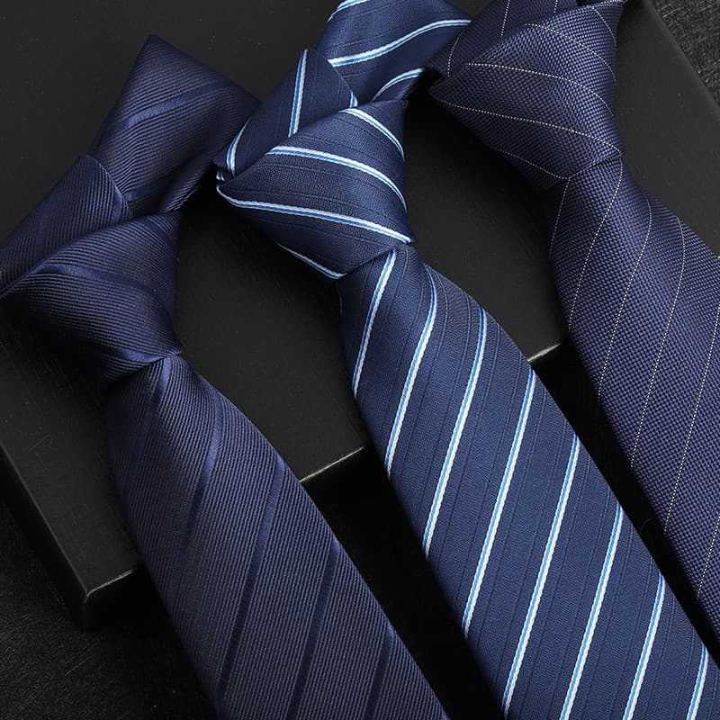 Gravata masculina Formal de negócios profissional casamento noivo versão coreana zíper gravata listrada amarrada à mão E