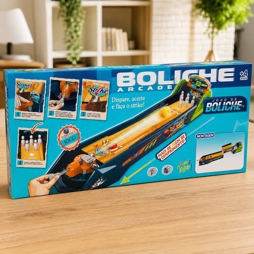 Jogo Boliche Infantil Arcade Brinquedo Interativo Divertido Fácil Montar