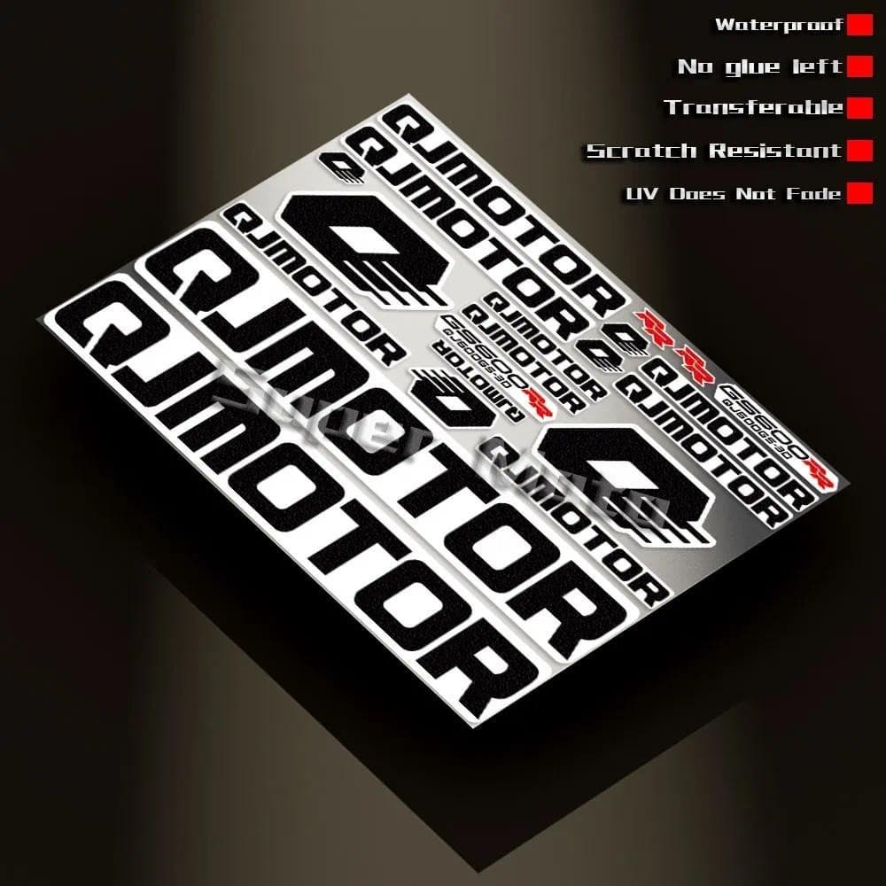 Adesivos UV Para Motocicleta , Carenagem De Motocross , Acessórios Estereoscópicos Capacete , QJMOTOR QJ600GS 600RR SRK6