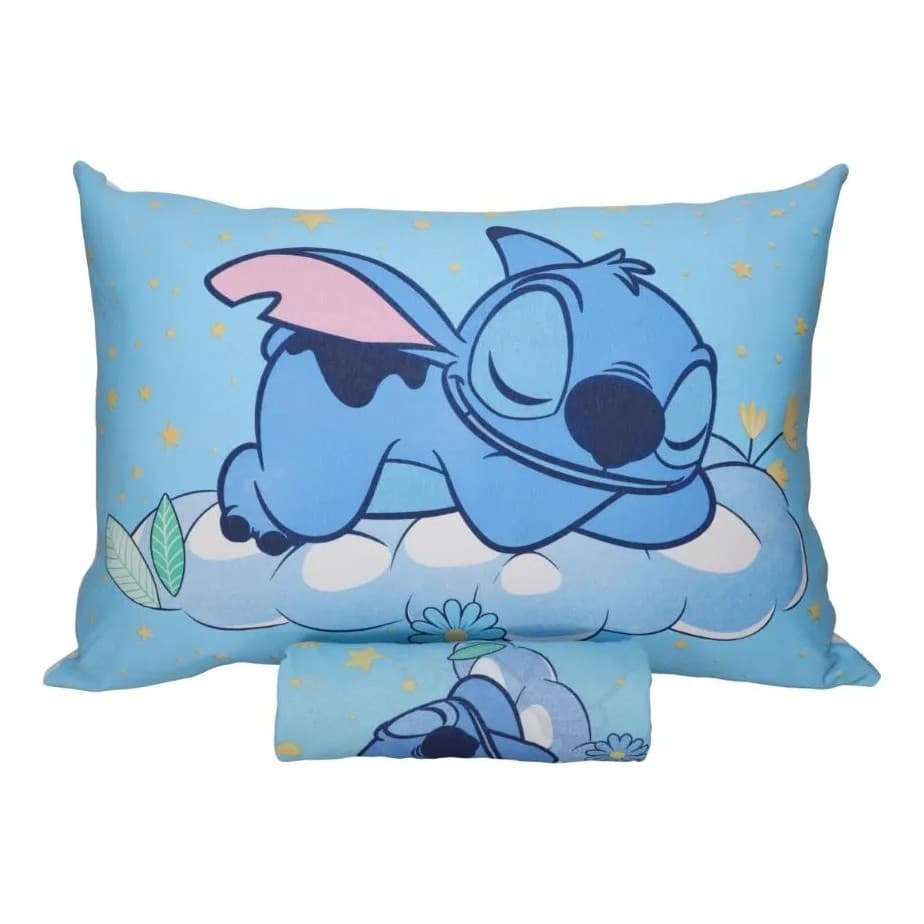 Jogo De Lençol Solteiro Infantil 2 Pçs Disney Stitch Dream