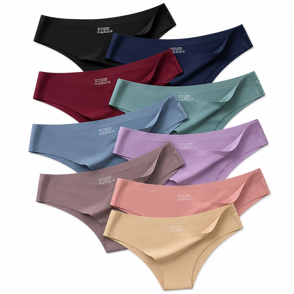 Kit Calcinhas Confortável Sem Costura Leve Poliamida - Tanga Import