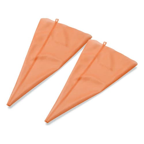 Kit 2 Sacos De Confeitar Profissional Reutilizável Grande Laranja