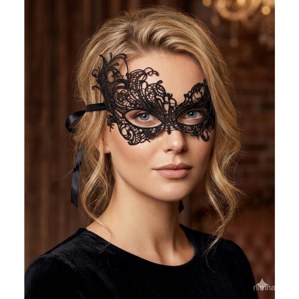 Mascara de Renda Fantasia Feminina