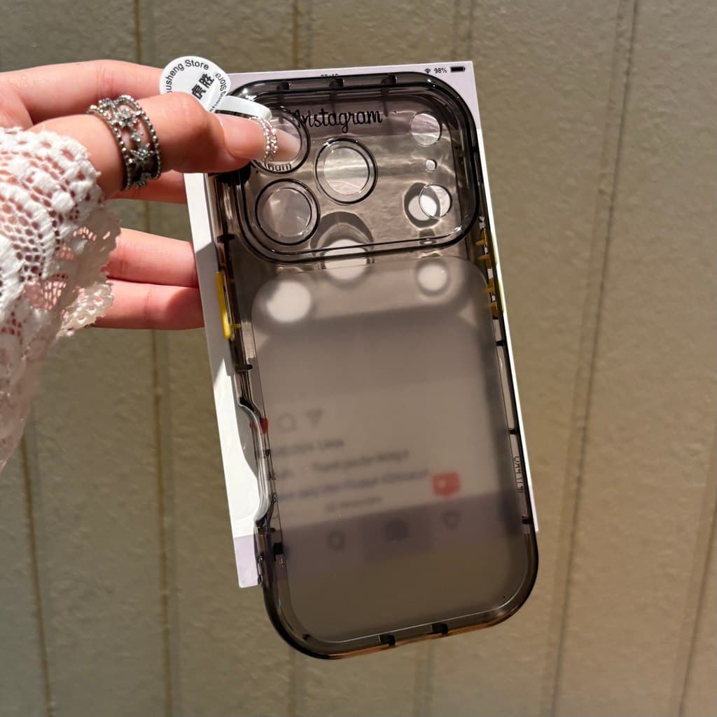 Luxo Fosco Macio Airbag Ultra-Fino Caso De Telefone Para iPhone 11 12 13 14 Plus 15 16 17 Pro Max À Prova De Choque Pára