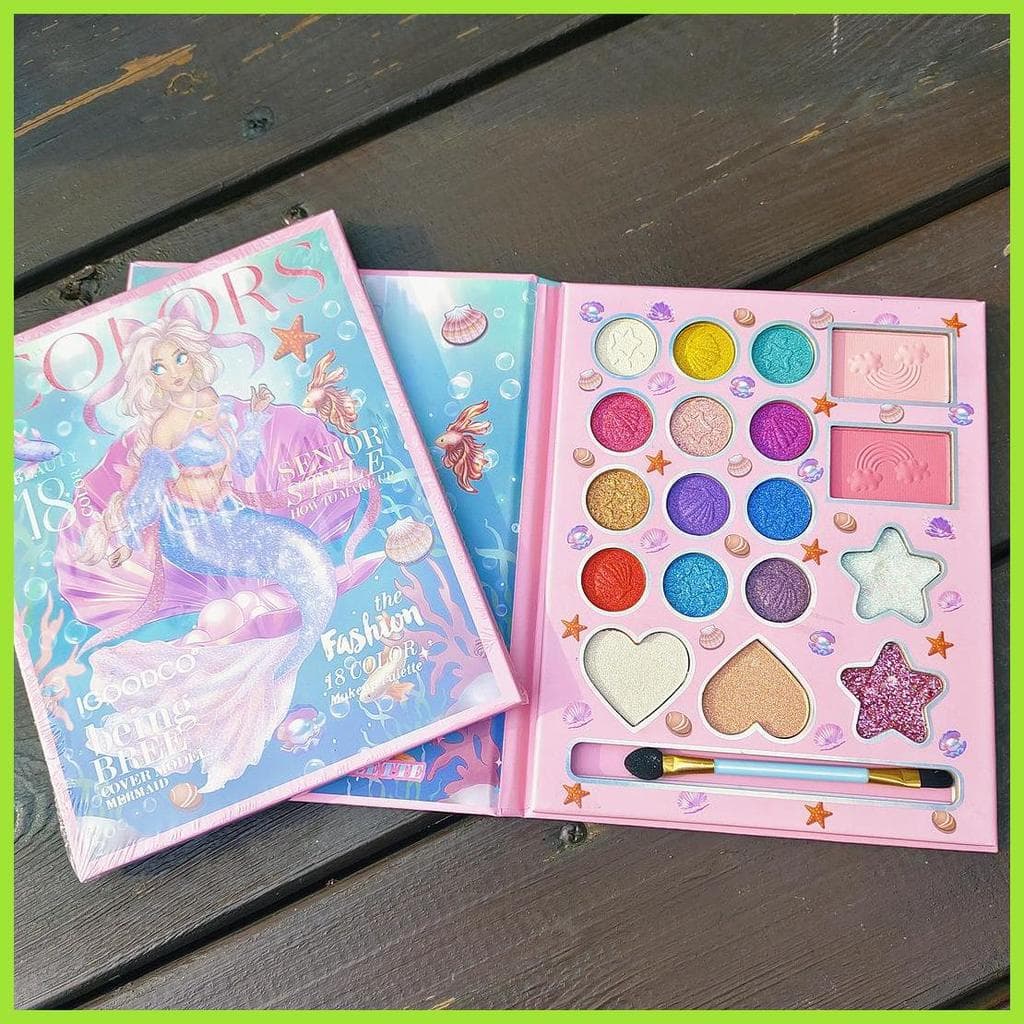 Jogar Maquiagem Para Criança Portátil Paleta De Sombra Brinquedos Cosméticos Lavável Brinquedo Cosmético Conjunto Beleza