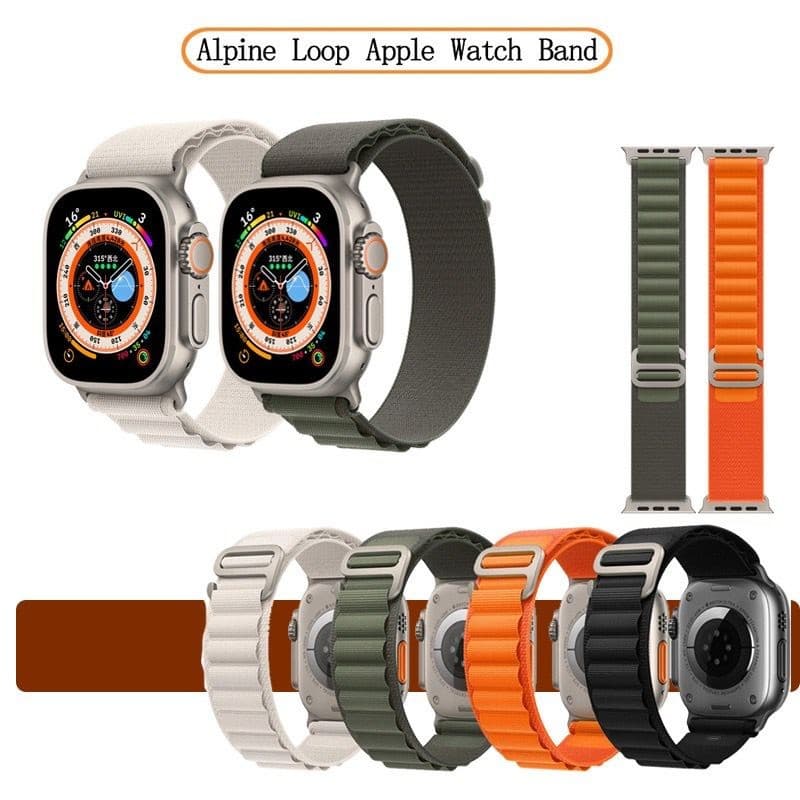 Pulseira Alpino Para Smartwatch Relógio Apple Watch  3 4 5 6 7 8  38mm 40mm 41mm 42mm 44mm 45mm 49m