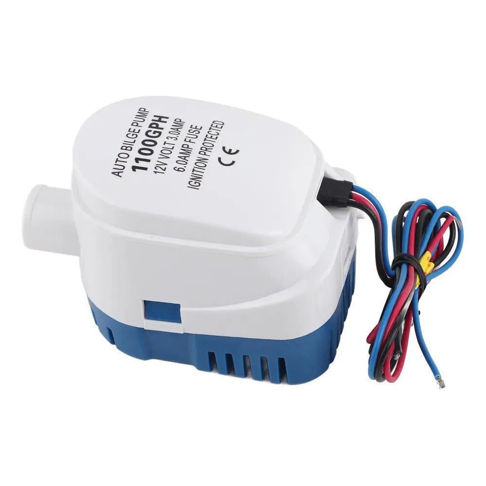 Bomba submersível automática 12V, 1100 galões por hora, adequada para barcos, iates e RVs.