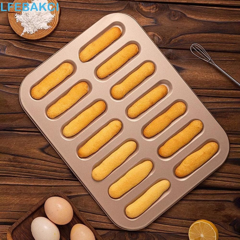 Molde De Biscoito Em Forma De Dedo LFEBAKCI , Feminino De Superfície Lisa Sem Odor Bolo Antiaderente De 14 Cavidades