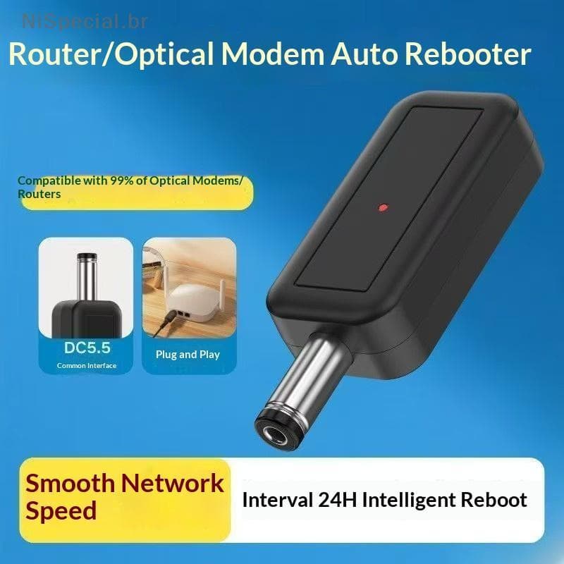 [Nis] 1/3/5 Unidades 24H Ferramenta De Redefinição De Desligamento Automático DC WiFi Roteador De Reinicialização Automá
