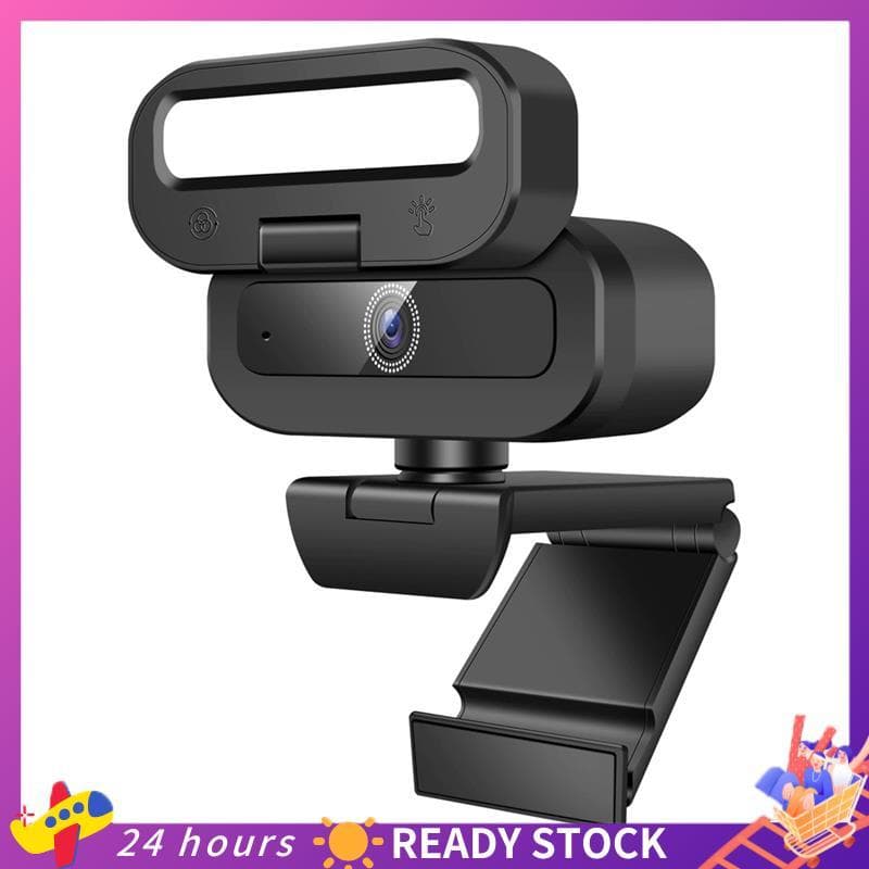 4K 60FPS Webcam Ao Vivo USB Câmera De Foco Automático PC Microfone Giratório Streaming Com Luz De Preenchimento Para Lap
