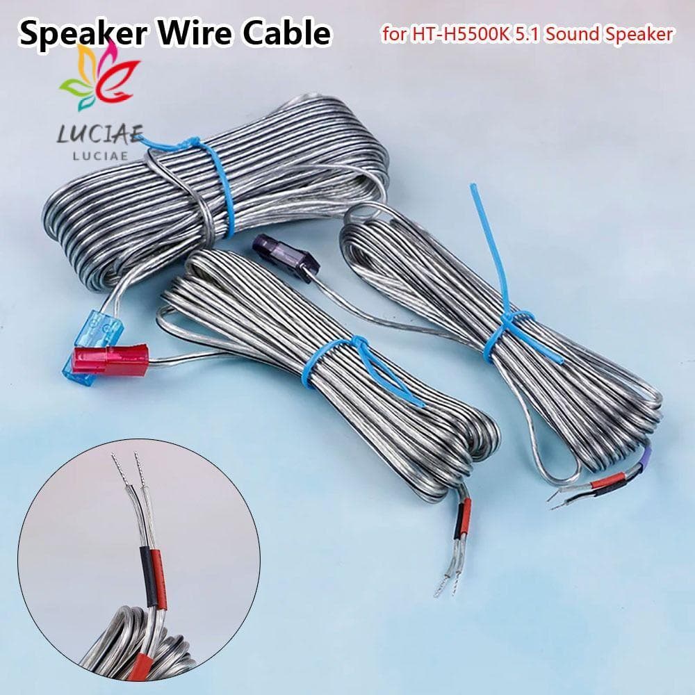 LUCIAE 1 Unidade De Cabo De Fio De Alto-Falante , Adaptador Linha De Baixo 3/4/10m , Conector Home Theater DVD Blu -