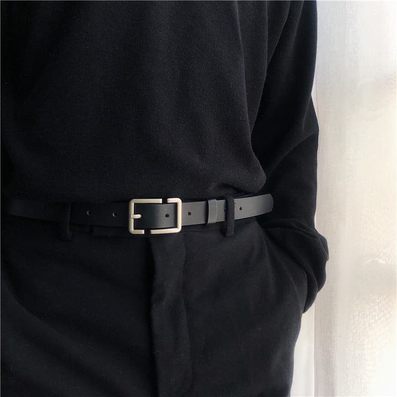 Cinto Masculino Slim-Fit em Couro PU, Cinto Decorativo Multifuncional da Marca GXXK
