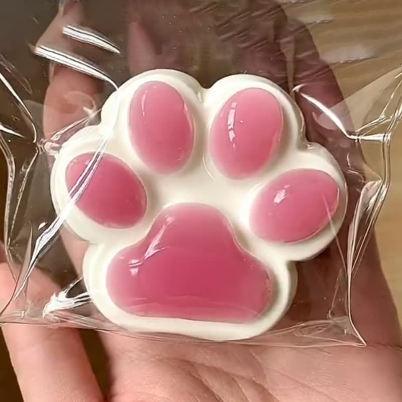 Squishy Cat Paw Soft Jelly Feel Squeeze Toy Anti-Stress Gadget Para Crianças E Adultos Presente De Alívio De Ansiedade