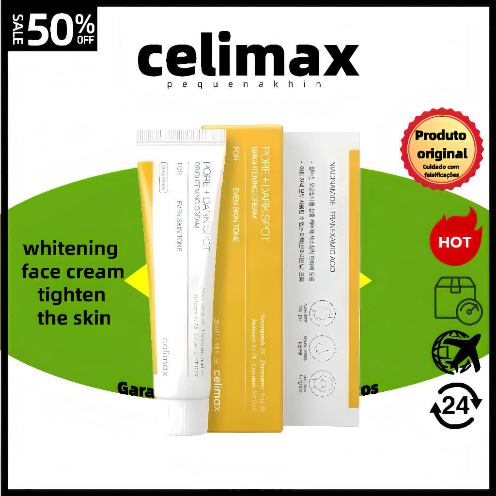 celimax PORE + Creme Iluminador Para Manchas Escuras 35ml/Antioxidante-Reduz Rugas