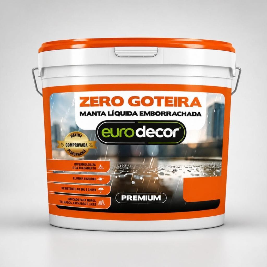 Manta Liquida Emborrachada Premium 3.6KG Impermeabilizante Lajes Telhados Fachadas