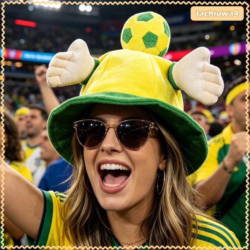 [Tachiuwa3] Chapéu De Futebol Decoração Presentes Feito À Mão Vestido Extravagante Engraçado Para Festa Temática De Aniv