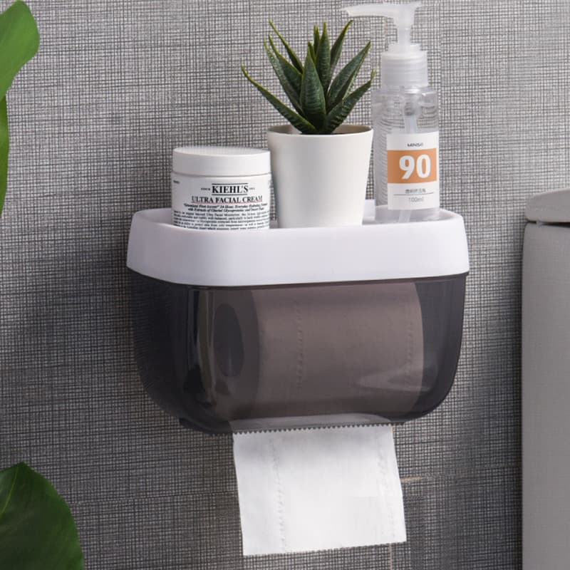 Caixa de papel higiênico toalha de papel higiênico Rack de papel higiênico doméstico perfuração-livre criativo à prova d