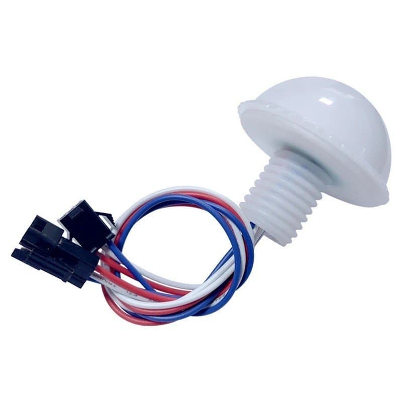 10 Peças Lâmpada LED Cogumelo Mágico DC 12V 24V, Cordão de Lâmpadas LED RGB com Cores em Movimento, Módulos D30mm 50mm,