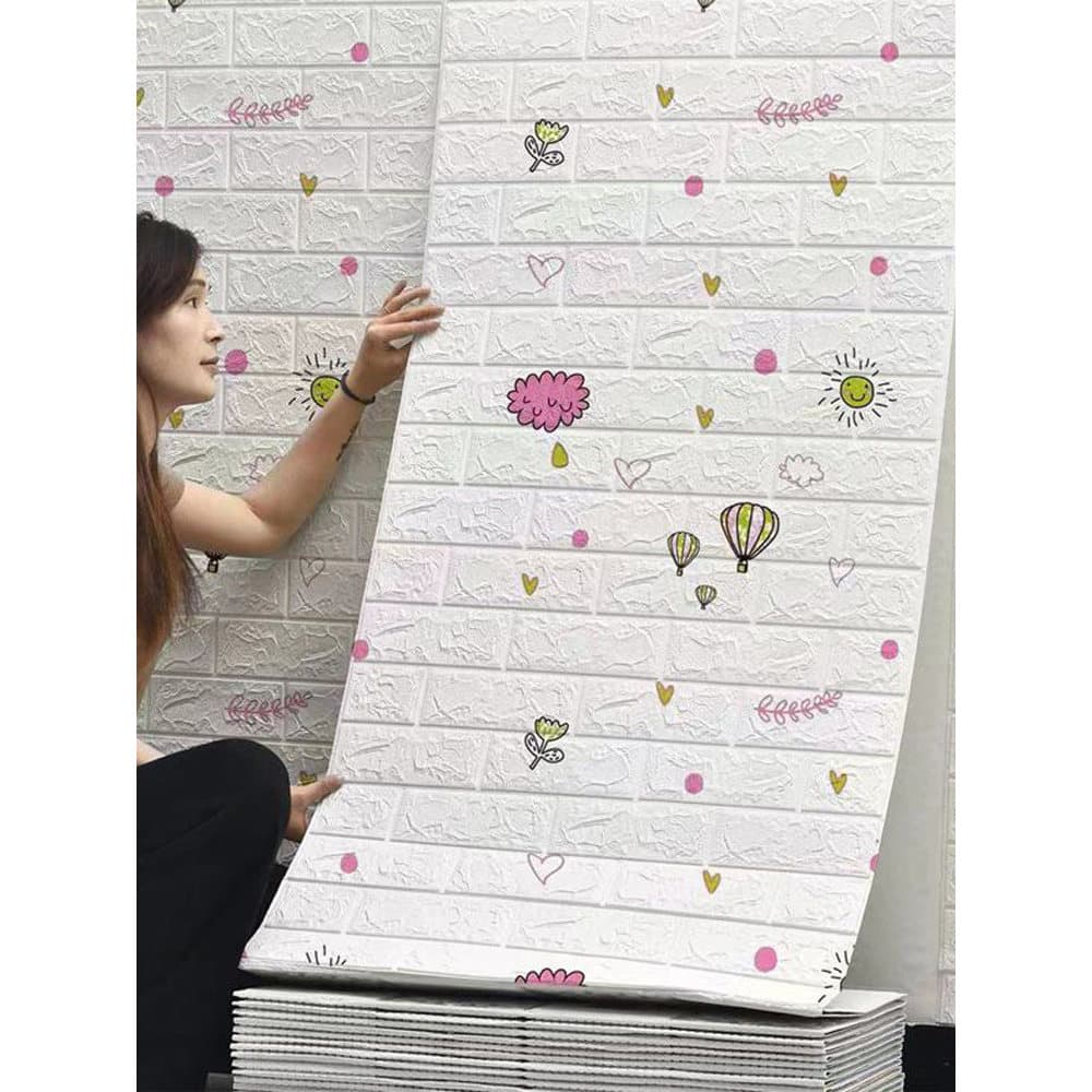 Papel de parede autoadesivo, capa de modificação de parede doméstica, ferramenta útil e feia, adesivo de parede tridimen