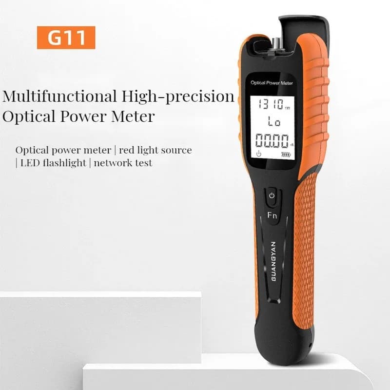 Bateria De Alta Precisão Novo Medidor De Potência Óptica G11 , Recarregável , De Fibra 5GFTTH OPM Testador