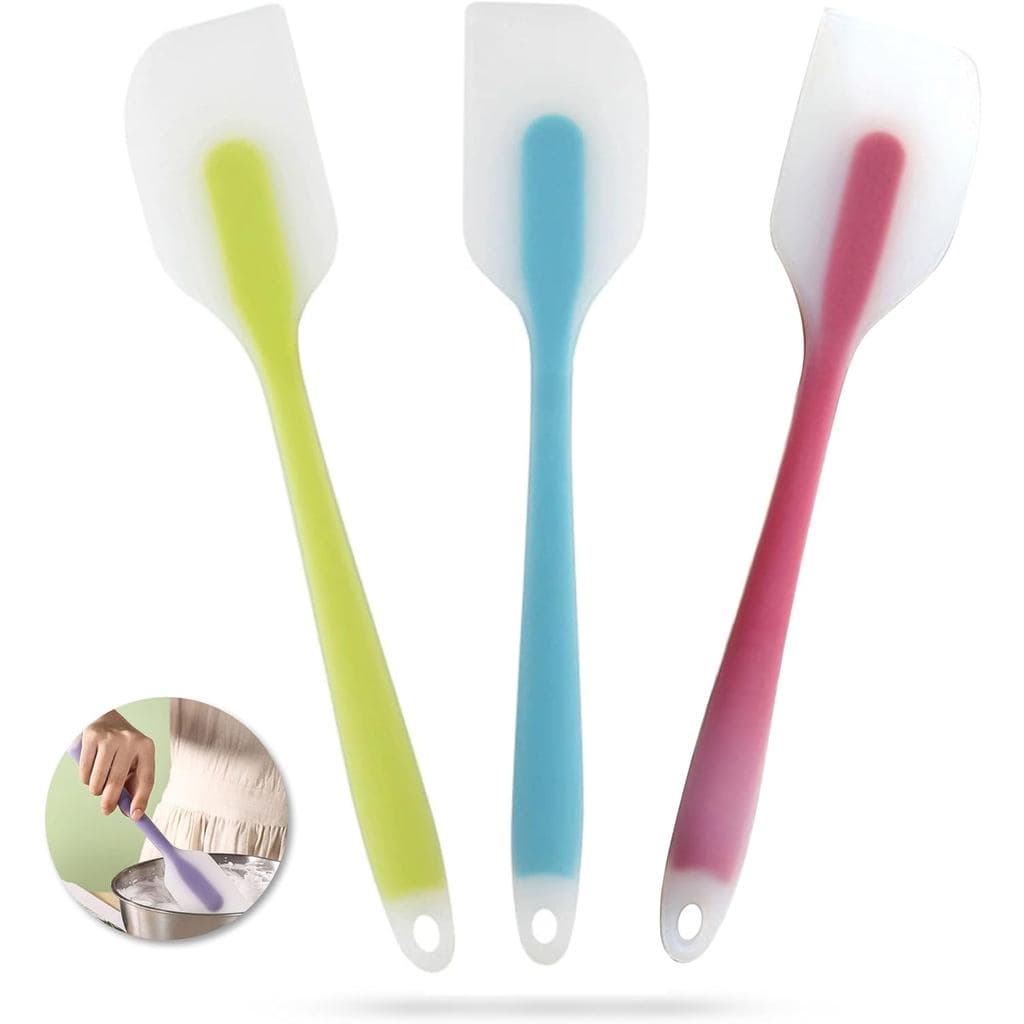 3 Espátulas de Silicone, Espátula Resistente ao Calor de 10,6 Polegadas, Espátulas de Borracha Antiaderentes, Ferramenta