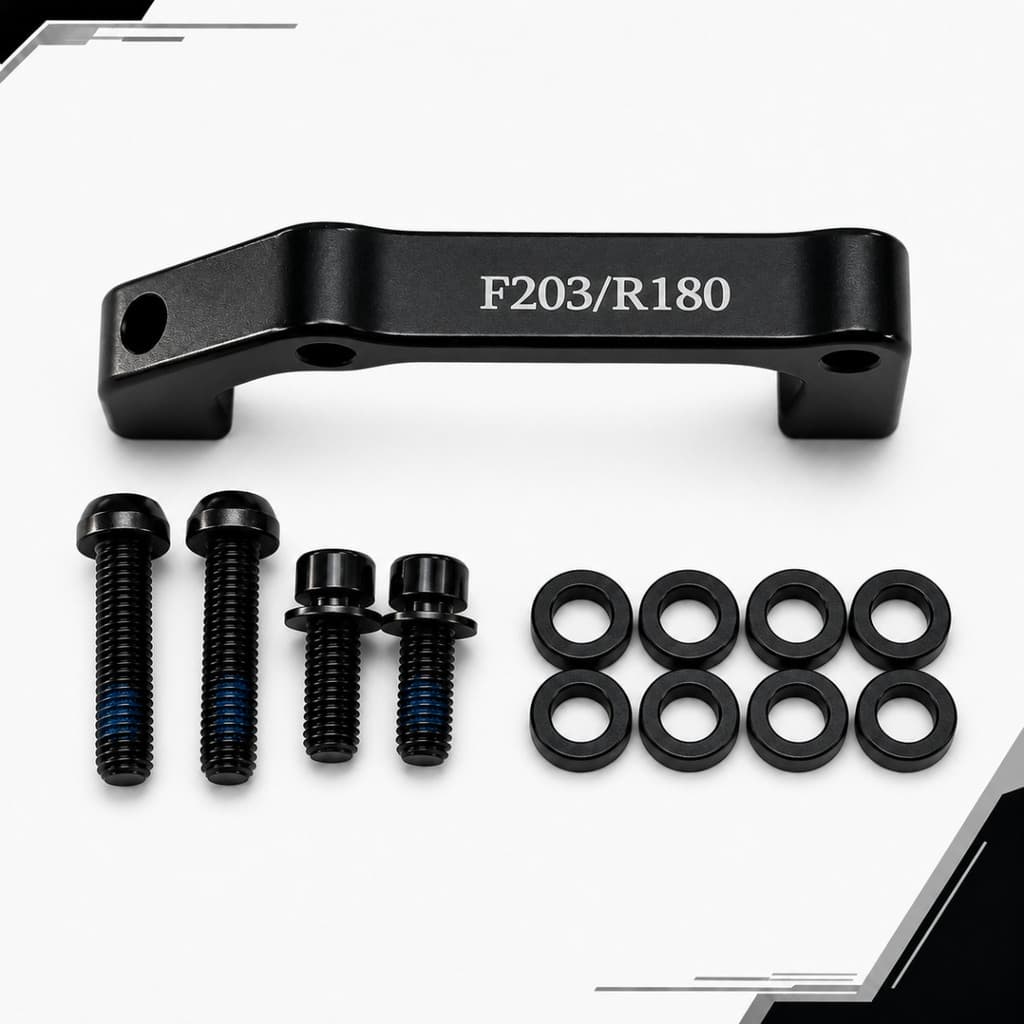 Adaptador Freio Disco Bike PM Para IS 203/180 Preto