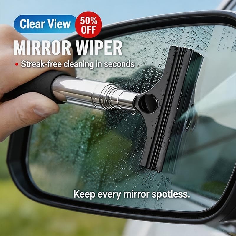 Punho Retrátil Espelho Retrovisor Do Carro Limpador Portátil Rodo De Borracha Chuva Removedor Água Prático Ferramenta Li