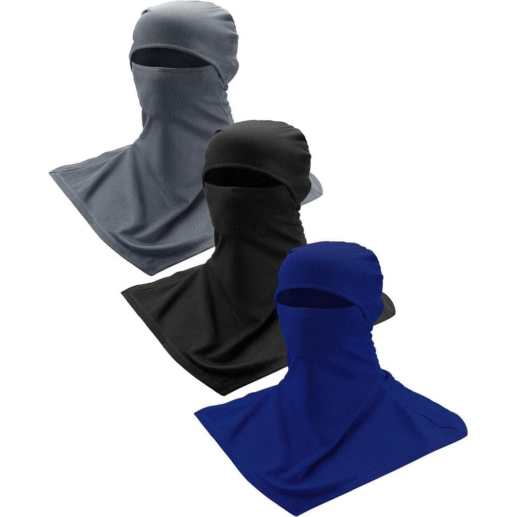 SATINIOR Balaclava de 3 Peças para Proteção Solar e do Pescoço, Balaclava de Verão para Homens e Mulheres, Protetor UV p