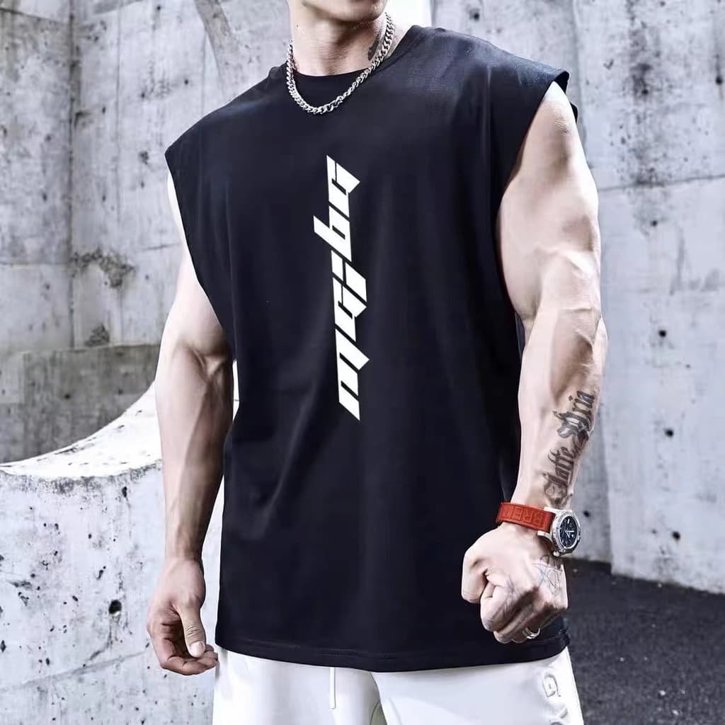 Street Wear sem mangas colete de Fitness de secagem rápida colete masculino verão correndo treinamento solto novo estilo