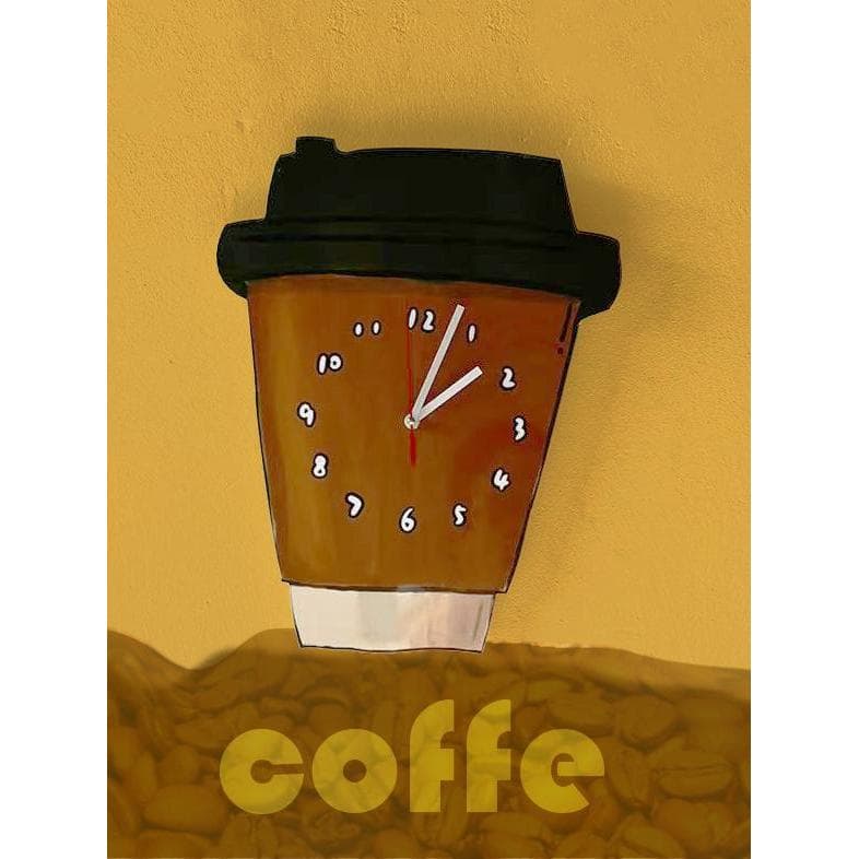 Café atmosfera relógio de parede jantar leite loja chá relógio cozinha quarto sala estar decoração relógio luminoso reló