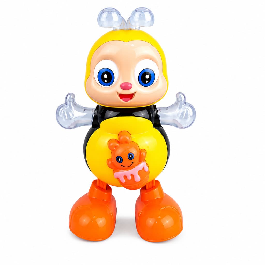 Brinquedo Abelha Feliz Dançarina Abelhinha Musical Anda, Mexe, com Luz E Som Anda Dança Acende Luz