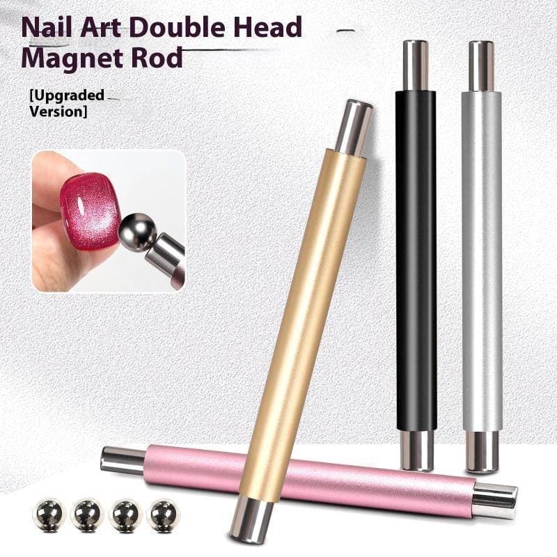 Areddy Dupla Extremidade Magnética Olho De Gato Prego Magnético Sti Com Bolas De Aço Super Forte Gel Polonês Ímã Caneta