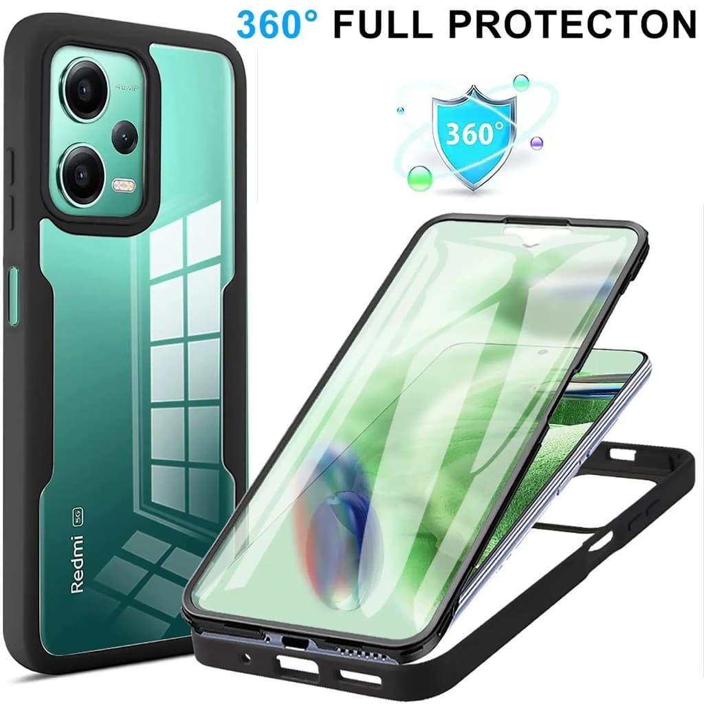Adequado para Xiaomi Redmi 13C caso de telefone 12C tudo incluído 12 10C 9 9A 9T Note12 caso transparente resistente ao