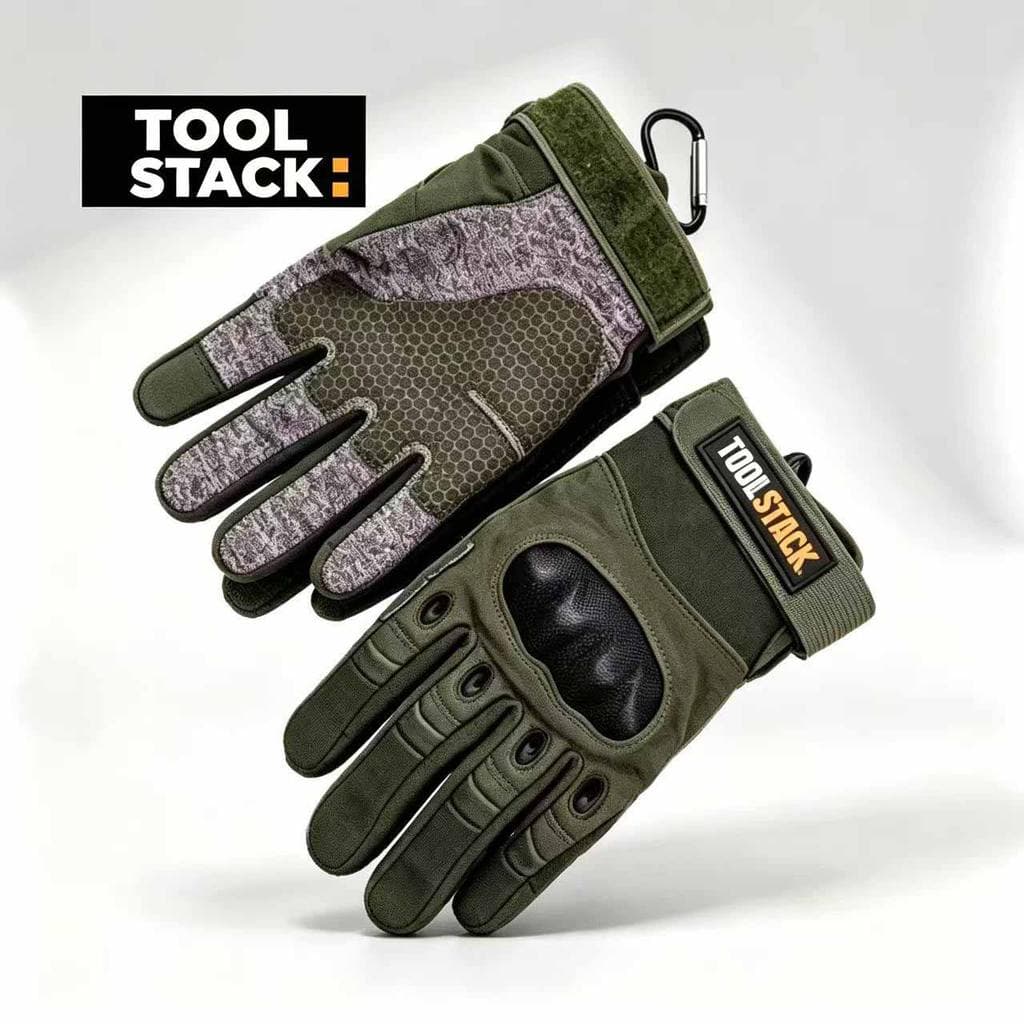TOOLSTACK Luvas De Trabalho Profissionais Proteção Para As Mãos Grande Antiderrapante Durável