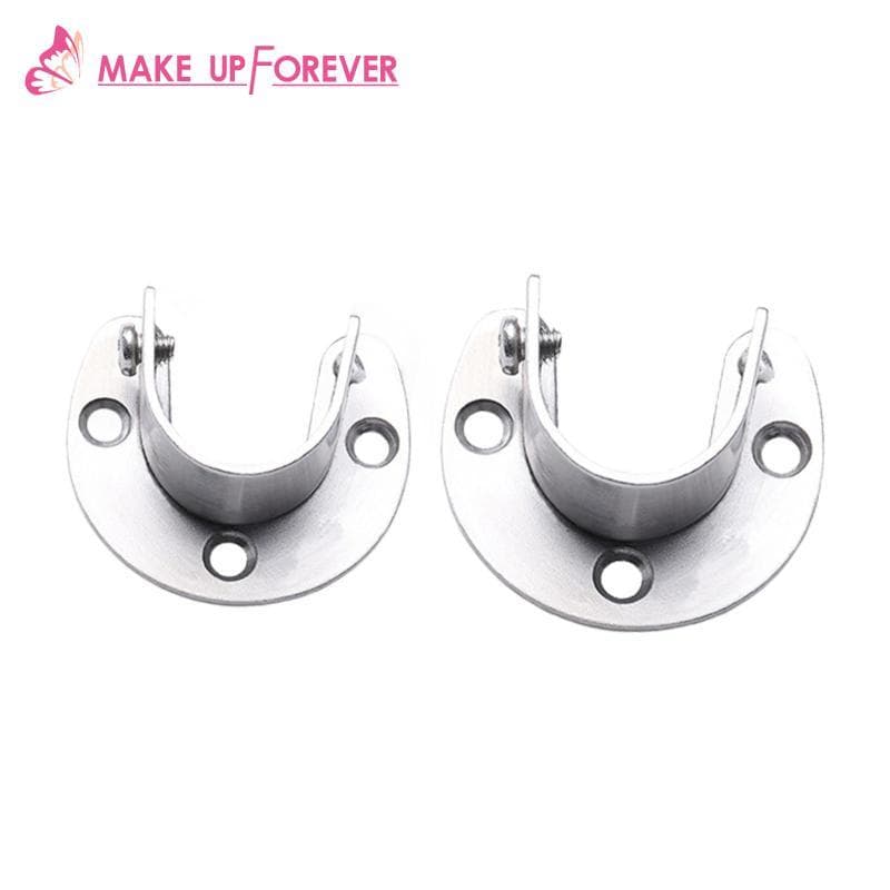 [Shining1] Suporte De Haste De Armário Em Aço Inoxidável Extremidade Forma De U Soquete De Flange Estável Para Loja De R