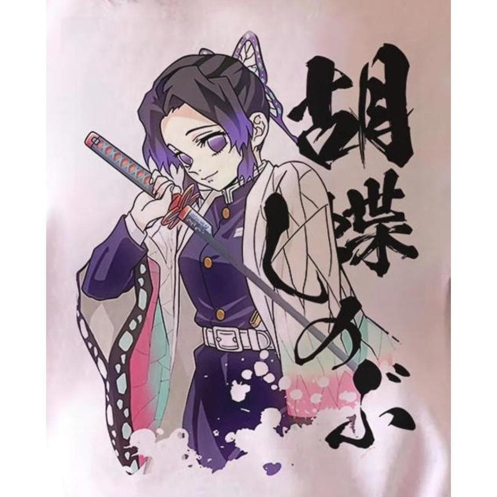 Camiseta Shinobu Hashira Dos Insetos Kimetsu No Yaiba Demon Slayer Anime