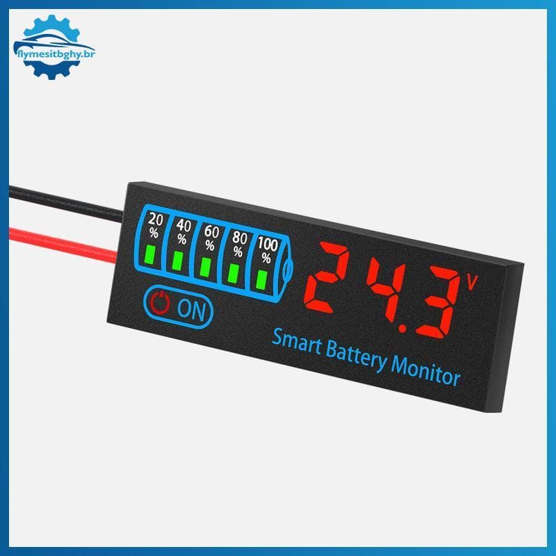 flym DC7-55V Indicador De Nível De Bateria 12V 24V Placa Testador De Status De Carregamento Avançado Para Sistema De Mon
