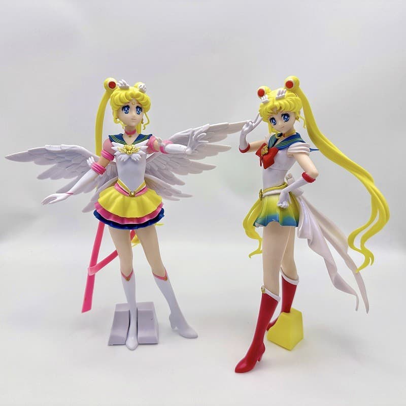[Novo estilo Popular] Sailor Moon Anime Figura Lua Lebre Água Gelo Lua Modelo de decoração bidimensional em pé