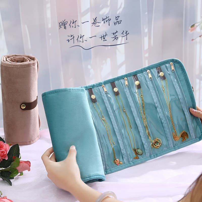 Novo produto pronto estoque Xiaoxiangfeng ouro saco de armazenamento de jóias ouro portátil saco de armazenamento de jói