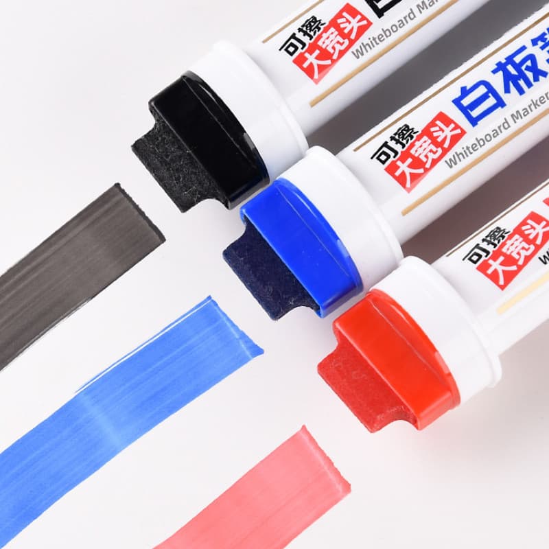 [Extra Grande] Marcador de Quadro Branco de 20mm Caneta Pop Ponta Larga Apagável Recarregável Caneta para Quadro de Dese