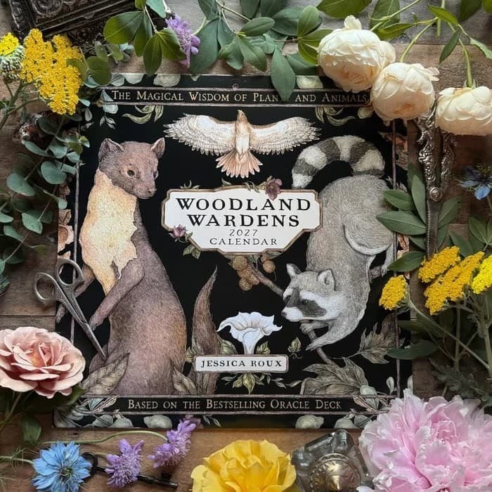 Calendário De Parede Woodland Wardens 2027 : A Sabedoria Mágica De Plantas E Animais Por