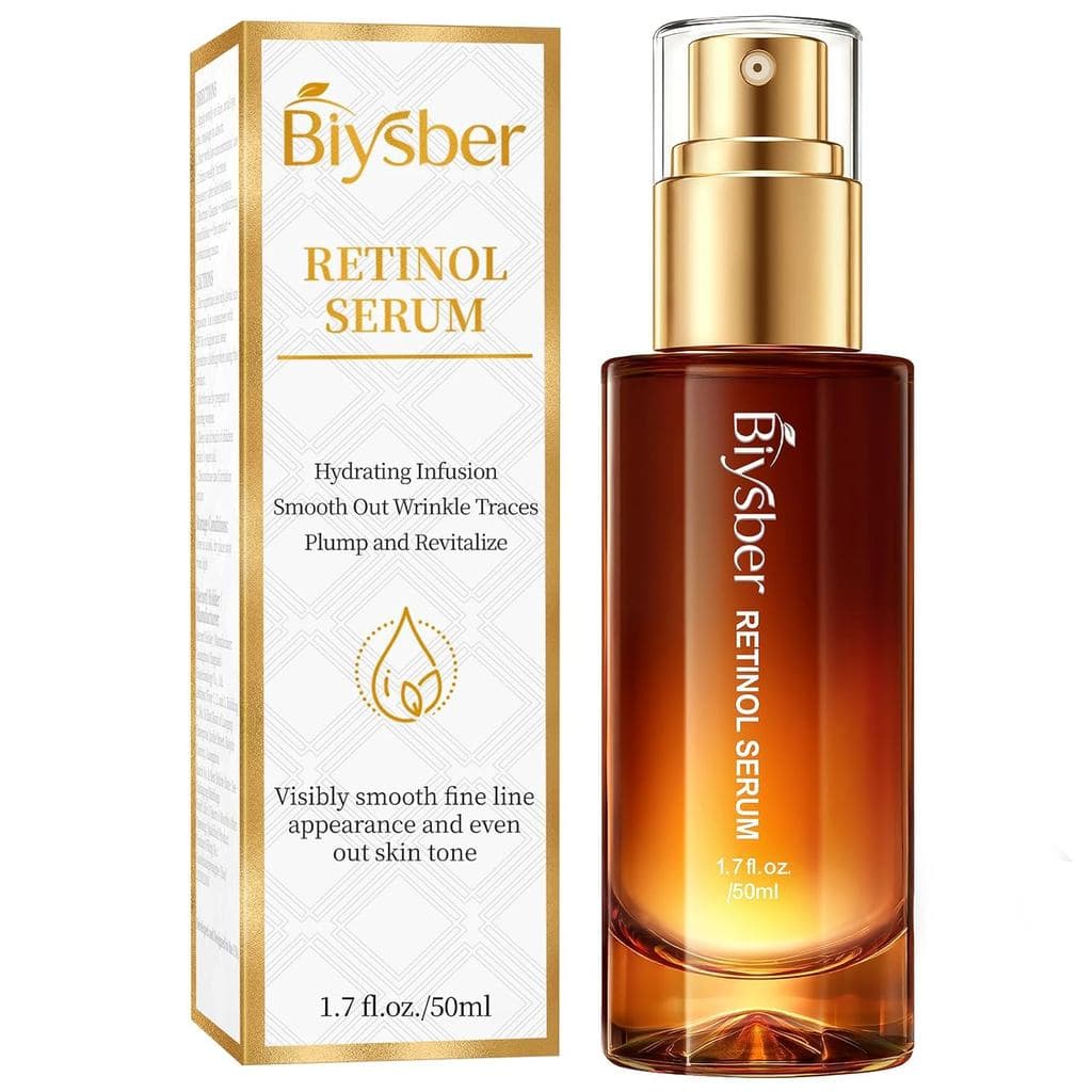 Sérum de Retinol e Colágeno para o Rosto: Sérum Peptídico Anti-Idade e Reparador - Cuidados com a Pele Dia/Noite para Mu